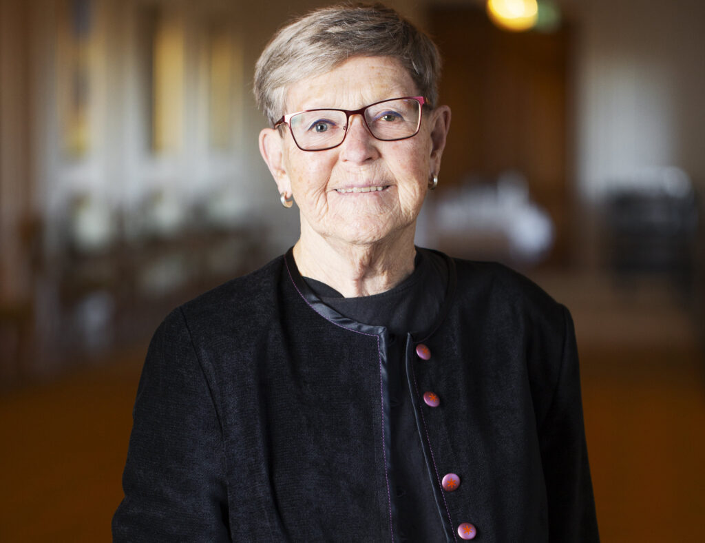 Porträttbild, Gudrun Nordberg. Toppkandidat på Vänsterpartiet Västerbottens Riksdagslista.